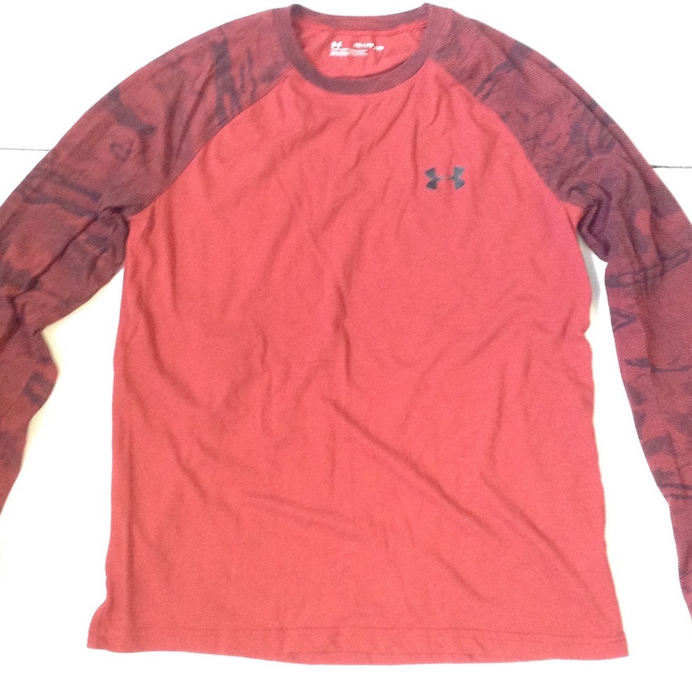 Under Armour Red Long Sleeve Shirt Youth XL